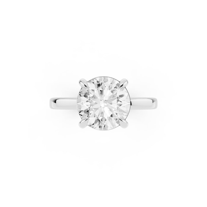 Mayors Platinum 2.00cttw Lab Grown Diamond Round Cut Solitaire Engagement Ring