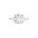 Mayors Platinum 3.00cttw Lab Grown Diamond Round Cut Solitaire Engagement Ring