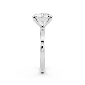 Mayors Platinum 3.00cttw Lab Grown Diamond Round Cut Solitaire Engagement Ring