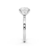 Mayors Platinum 3.00cttw Lab Grown Diamond Round Cut Solitaire Engagement Ring
