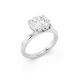 Mayors Platinum 3.00cttw Lab Grown Diamond Round Cut Solitaire Engagement Ring