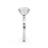 Mayors Platinum 4.00cttw Lab Grown Diamond Round Cut Solitaire Engagement Ring