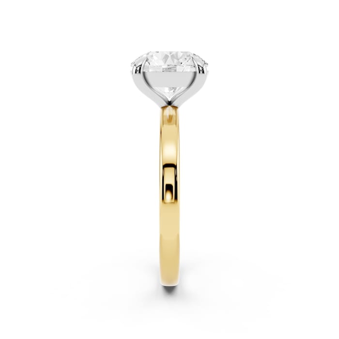 Mayors 18K Yellow Gold 2.50cttw Lab Grown Diamond Round Cut Solitaire Engagement Ring