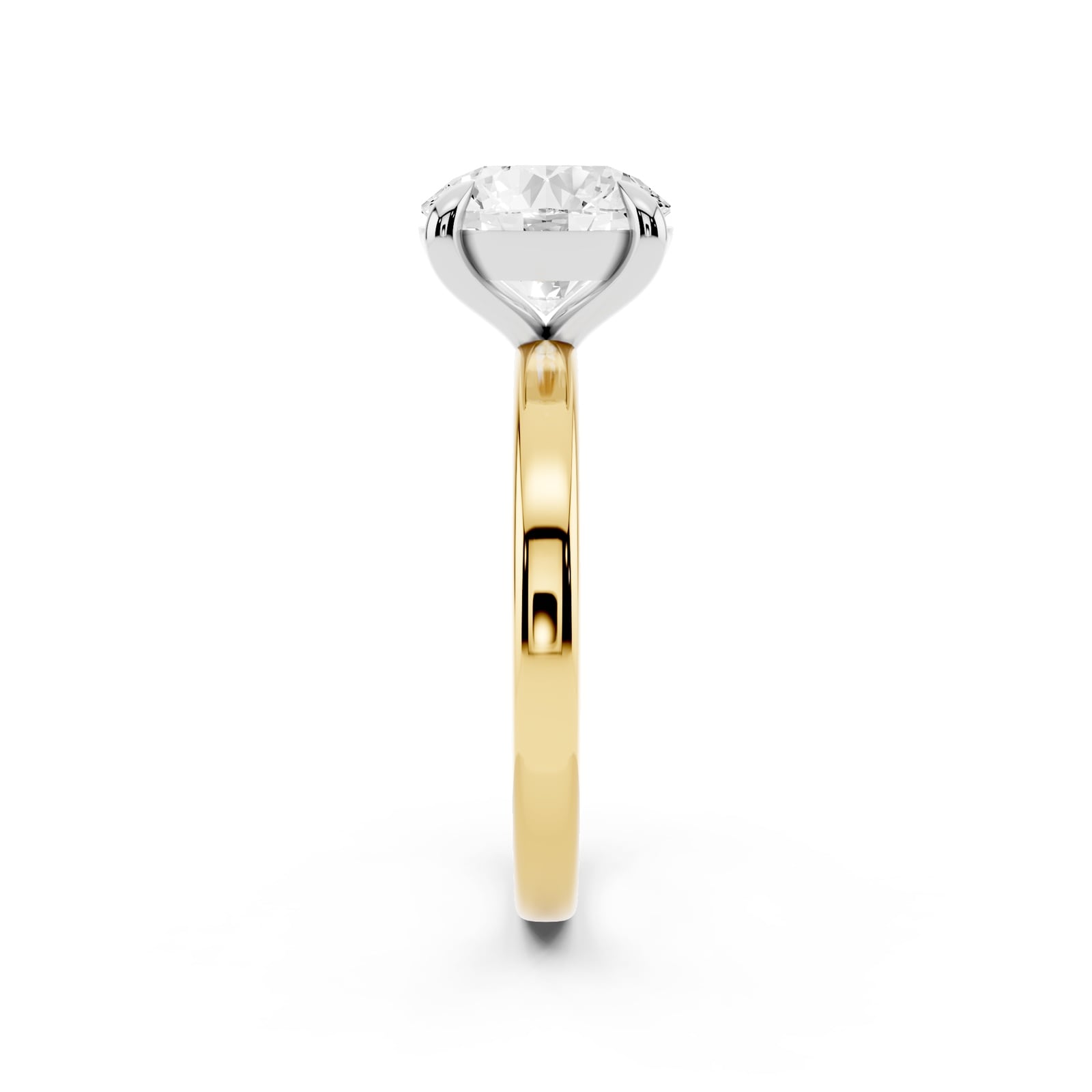 Mayors 18K Yellow Gold 2.50cttw Lab Grown Diamond Round Cut Solitaire Engagement Ring