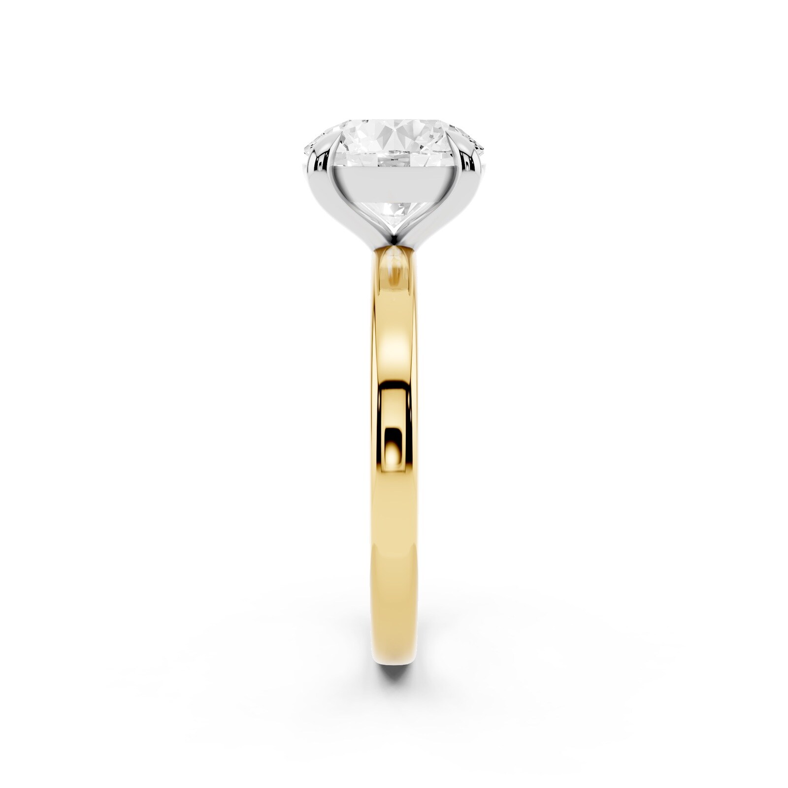 Mayors 18K Yellow Gold 2.50cttw Lab Grown Diamond Round Cut Solitaire Engagement Ring
