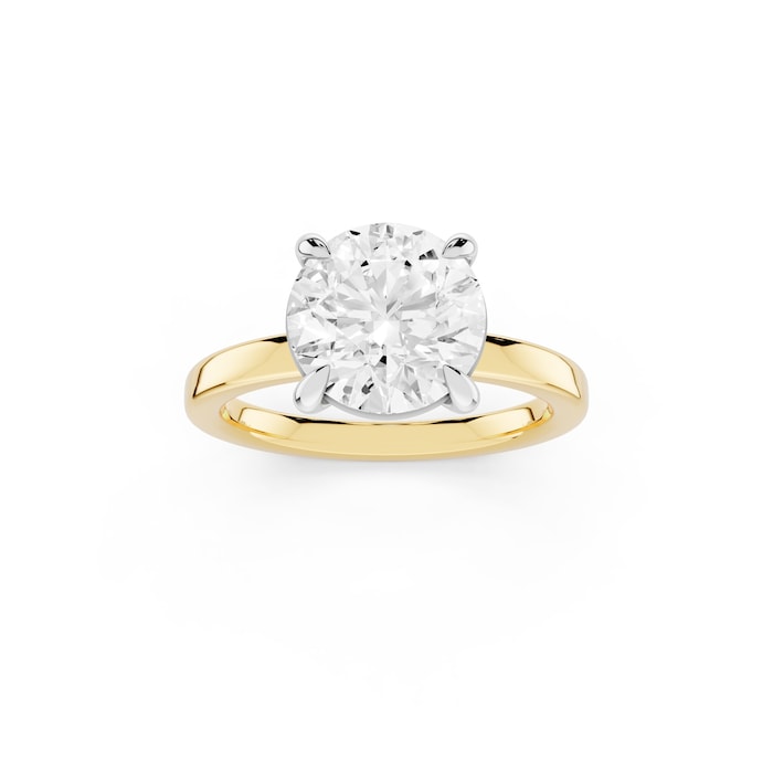 Mayors 18K Yellow Gold 2.50cttw Lab Grown Diamond Round Cut Solitaire Engagement Ring