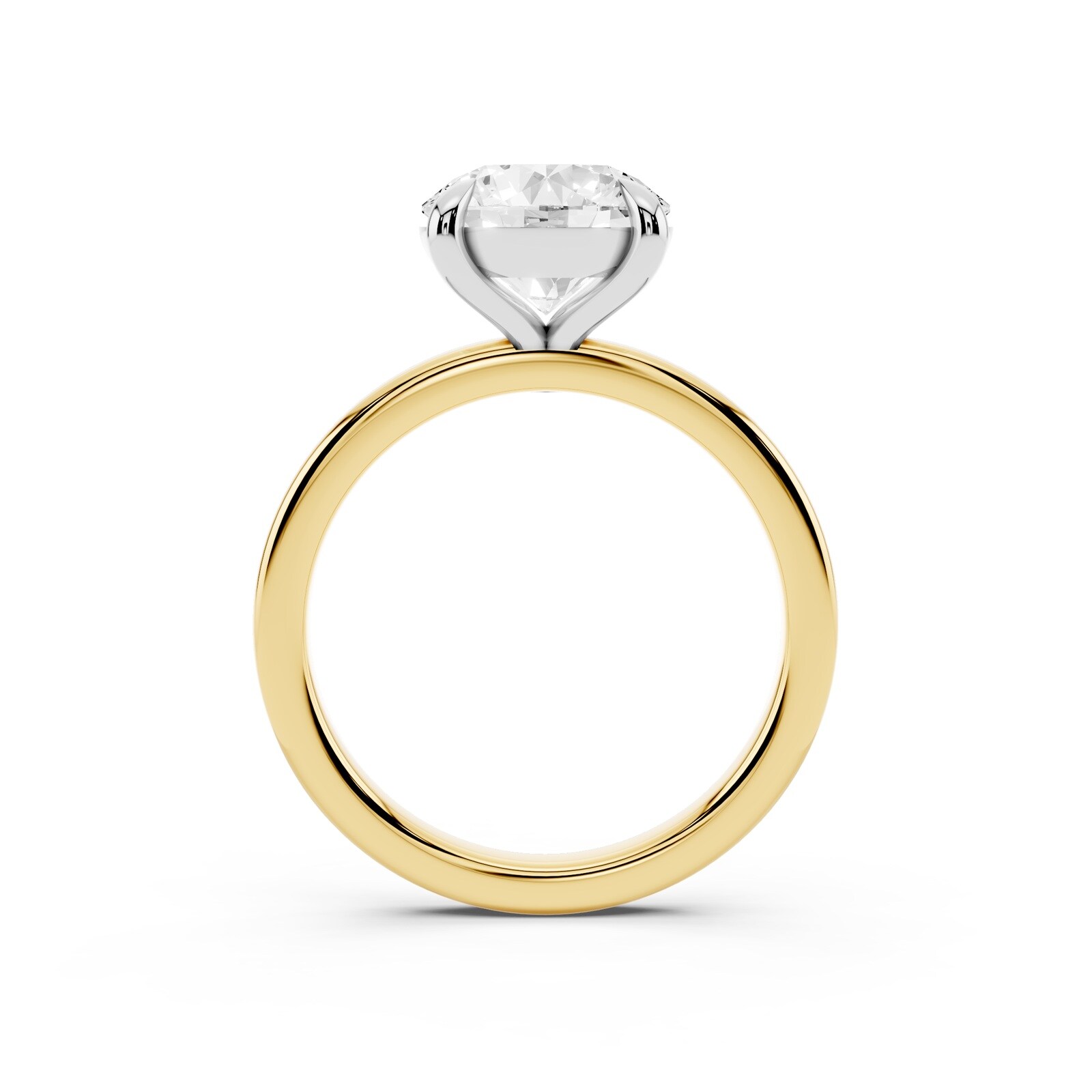 Mayors 18K Yellow Gold 2.50cttw Lab Grown Diamond Round Cut Solitaire Engagement Ring
