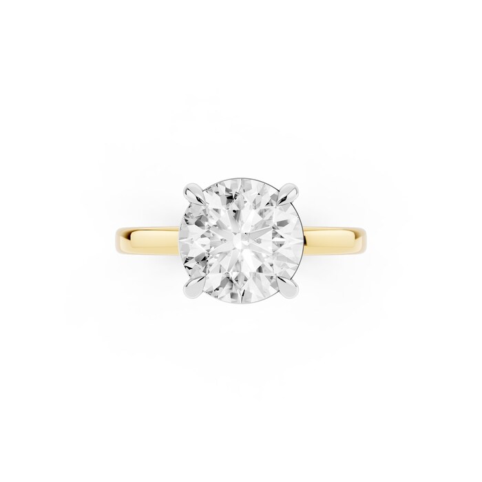 Mayors 18K Yellow Gold 2.00cttw Lab Grown Diamond Round Cut Solitaire Engagement Ring - Ring Size 7
