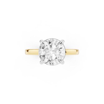 Mayors 18K Yellow Gold 2.00cttw Lab Grown Diamond Round Cut Solitaire Engagement Ring