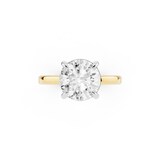 Mayors 18K Yellow Gold 2.00cttw Lab Grown Diamond Round Cut Solitaire Engagement Ring - Ring Size 7