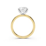 Mayors 18K Yellow Gold 2.00cttw Lab Grown Diamond Round Cut Solitaire Engagement Ring - Ring Size 7