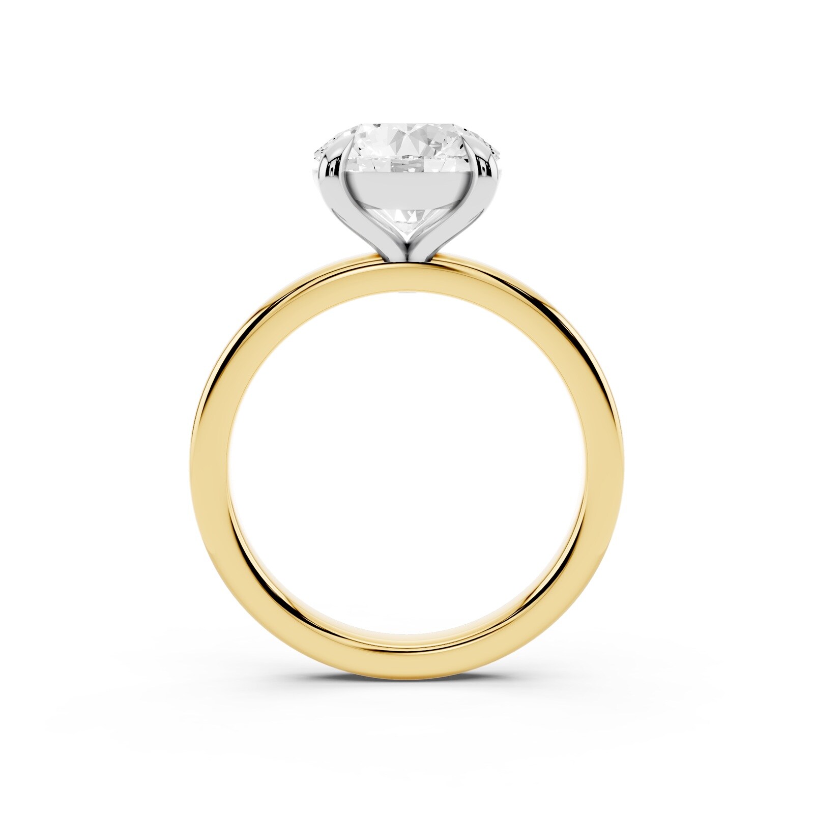 Mayors 18K Yellow Gold 2.00cttw Lab Grown Diamond Round Cut Solitaire Engagement Ring - Ring Size 7