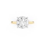 Mayors 18K Yellow Gold 3.00cttw Lab Grown Diamond Round Cut Solitaire Engagement Ring