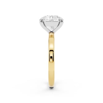 Mayors 18K Yellow Gold 3.00cttw Lab Grown Diamond Round Cut Solitaire Engagement Ring