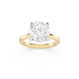 Mayors 18K Yellow Gold 3.00cttw Lab Grown Diamond Round Cut Solitaire Engagement Ring