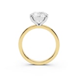 Mayors 18K Yellow Gold 3.00cttw Lab Grown Diamond Round Cut Solitaire Engagement Ring