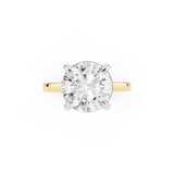 Mayors 18K Yellow Gold 4.00cttw Lab Grown Diamond Round Cut Solitaire Engagement Ring