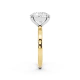 Mayors 18K Yellow Gold 4.00cttw Lab Grown Diamond Round Cut Solitaire Engagement Ring