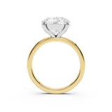 Mayors 18K Yellow Gold 4.00cttw Lab Grown Diamond Round Cut Solitaire Engagement Ring