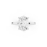 Mayors Platinum 2.50cttw Lab Grown Diamond Oval Cut Solitaire Engagement Ring