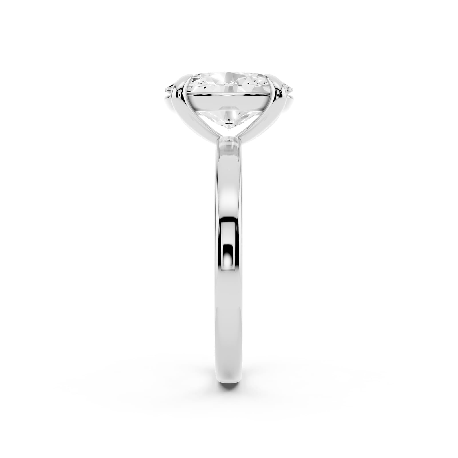 Mayors Platinum 2.50cttw Lab Grown Diamond Oval Cut Solitaire Engagement Ring