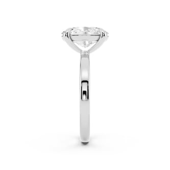 Mayors Platinum 2.50cttw Lab Grown Diamond Oval Cut Solitaire Engagement Ring