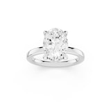 Mayors Platinum 2.50cttw Lab Grown Diamond Oval Cut Solitaire Engagement Ring