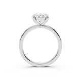 Mayors Platinum 2.50cttw Lab Grown Diamond Oval Cut Solitaire Engagement Ring
