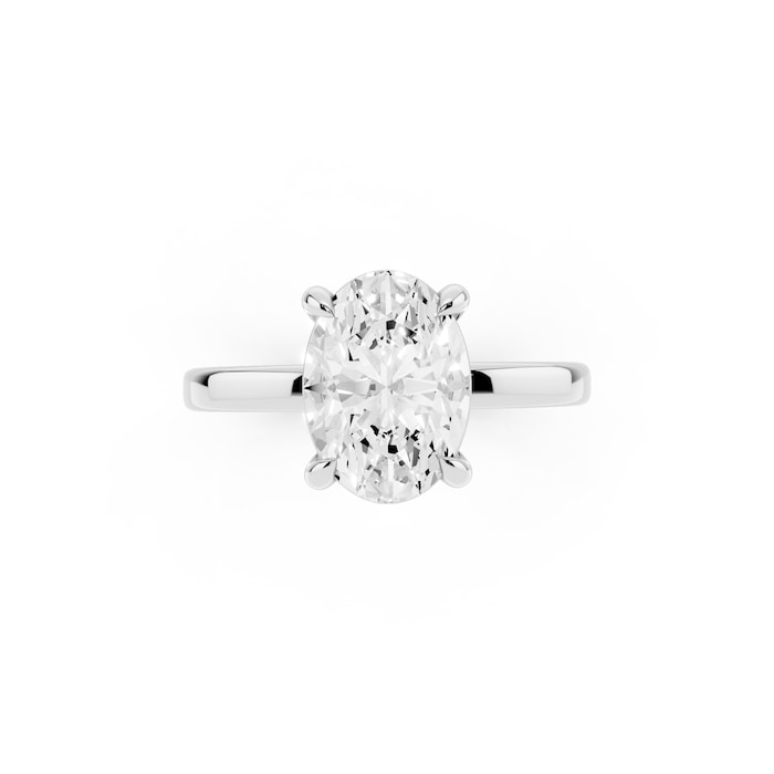Mayors Platinum 2.00cttw Lab Grown Diamond Oval Cut Solitaire Engagement Ring