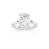 Mayors Platinum 2.00cttw Lab Grown Diamond Oval Cut Solitaire Engagement Ring