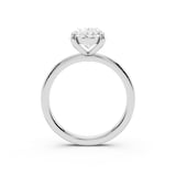 Mayors Platinum 2.00cttw Lab Grown Diamond Oval Cut Solitaire Engagement Ring