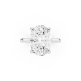 Mayors Platinum 5.00cttw Lab Grown Diamond Oval Cut Solitaire Engagement Ring