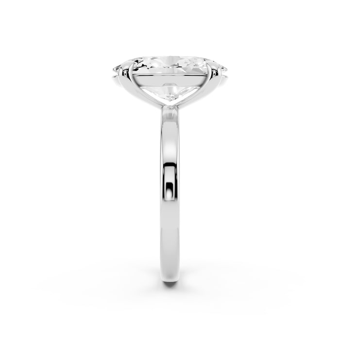 Mayors Platinum 5.00cttw Lab Grown Diamond Oval Cut Solitaire Engagement Ring