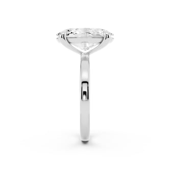 Mayors Platinum 5.00cttw Lab Grown Diamond Oval Cut Solitaire Engagement Ring