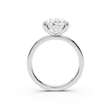 Mayors Platinum 5.00cttw Lab Grown Diamond Oval Cut Solitaire Engagement Ring