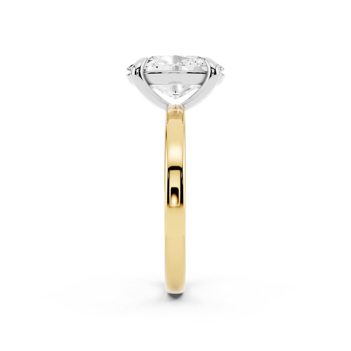 Mayors 18K Yellow Gold 2.50cttw Lab Grown Diamond Oval Cut Solitaire Engagement Ring - Ring Size 7