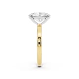 Mayors 18K Yellow Gold 2.50cttw Lab Grown Diamond Oval Cut Solitaire Engagement Ring - Ring Size 7