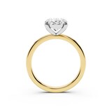 Mayors 18K Yellow Gold 2.50cttw Lab Grown Diamond Oval Cut Solitaire Engagement Ring - Ring Size 7