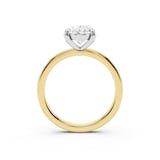 Mayors 18K Yellow Gold 2.00cttw Lab Grown Diamond Oval Cut Solitaire Engagement Ring