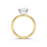 Mayors 18K Yellow Gold 3.00cttw Lab Grown Diamond Oval Cut Solitaire Engagement Ring