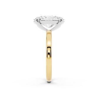 Mayors 18K Yellow Gold 4.00cttw Lab Grown Diamond Oval Cut Solitaire Engagement Ring