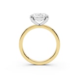 Mayors 18K Yellow Gold 4.00cttw Lab Grown Diamond Oval Cut Solitaire Engagement Ring