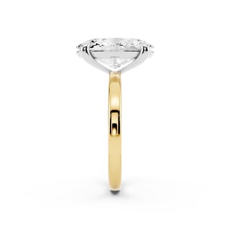 Mayors 18K Yellow Gold 5.00cttw Lab Grown Diamond Oval Cut Solitaire Engagement Ring