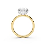 Mayors 18K Yellow Gold 5.00cttw Lab Grown Diamond Oval Cut Solitaire Engagement Ring