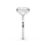Mayors Platinum 4.00cttw Lab Grown Diamond Emerald Cut Solitaire Engagement Ring