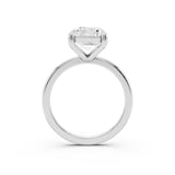 Mayors Platinum 4.00cttw Lab Grown Diamond Emerald Cut Solitaire Engagement Ring