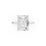 Mayors Platinum 5.00cttw Lab Grown Diamond Emerald Cut Solitaire Engagement Ring