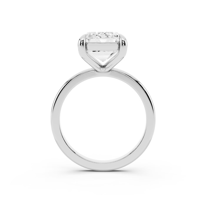 Mayors Platinum 5.00cttw Lab Grown Diamond Emerald Cut Solitaire Engagement Ring