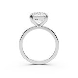 Mayors Platinum 5.00cttw Lab Grown Diamond Emerald Cut Solitaire Engagement Ring