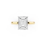 Mayors 18K Yellow Gold 3.00cttw Lab Grown Diamond Emerald Cut Solitaire Engagement Ring